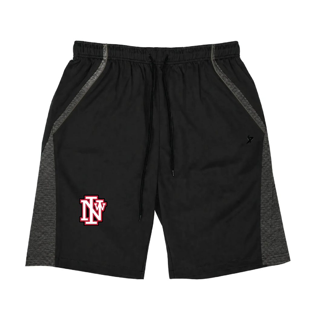 [DEC-ANGLE-SHORT-YXXS-BLK-LOGO1] Decker Shorts (Angle Shorts) (Youth XXS, Logo 1)