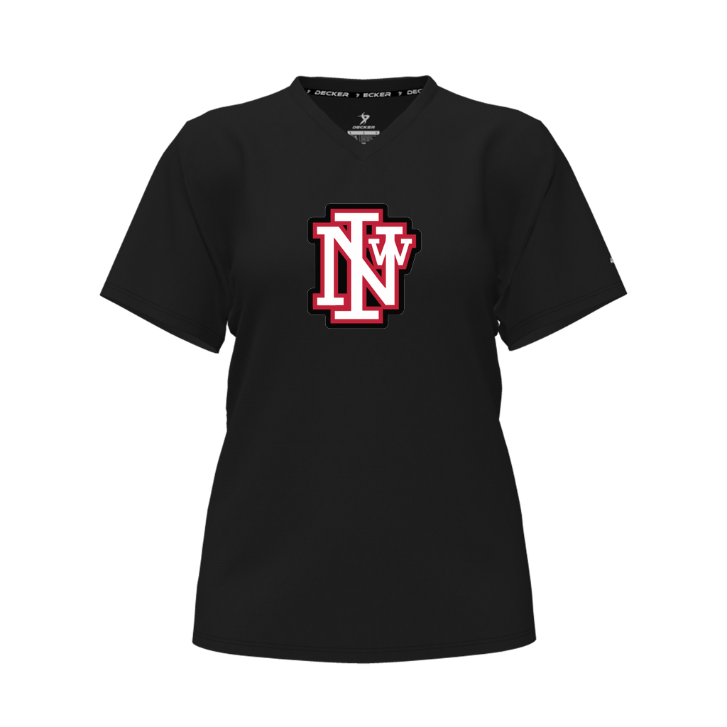 [CUS-DFW-TEES-PER-CNK-LSL-BLK-FYXS-LOGO1] Decker Performance T-Shirt (Crew Neck, Long Sleeve, Female Youth XS, Logo 1)