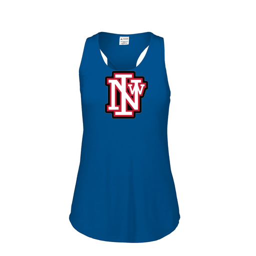 [3078.U55.S-LOGO1] Ladies Tri Blend Tank Top (Female Adult S, Royal, Logo 1)
