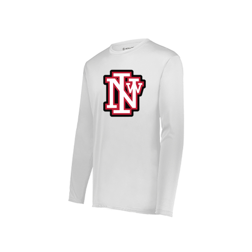 [222822.005.XS-LOGO1] Men's LS Smooth Sport Shirt (Adult XS, White, Logo 1)