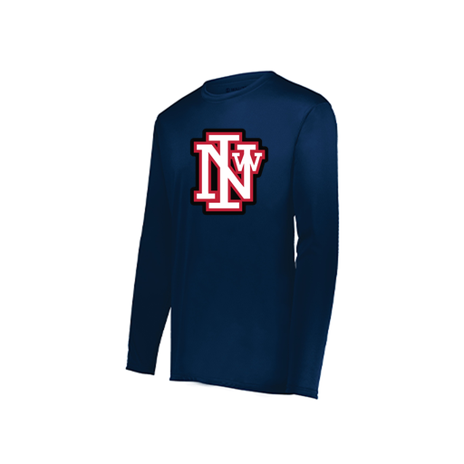 [222822.065.XS-LOGO1] Men's LS Smooth Sport Shirt (Adult XS, Navy, Logo 1)
