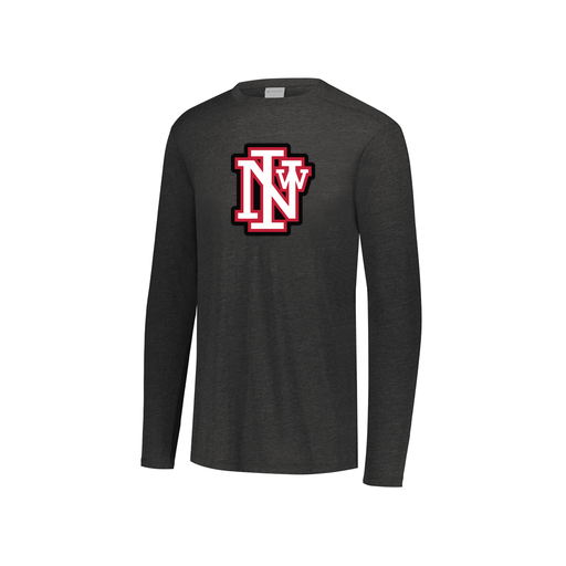 [FTLCUBBK-YS-LOGO1] Decker Youth Tri-Blend T-Shirt - Long Sleeve (Youth S, Black, Logo 1)