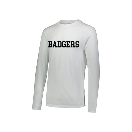 [3076.005.S-LOGO2] Youth LS Ultra-blend T-Shirt (Youth S, White, Logo 2)