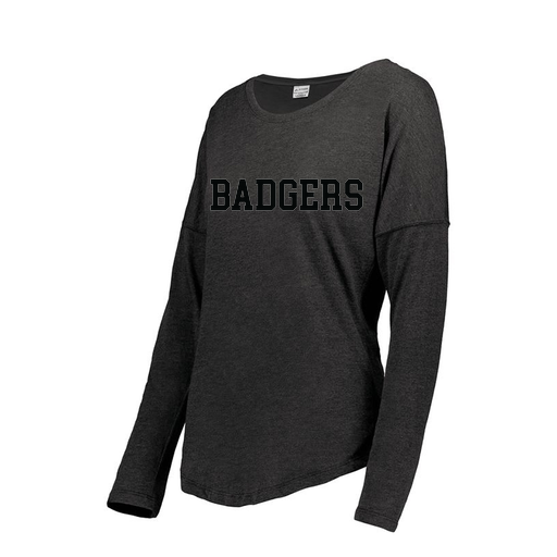 [FTLCUBBK-FAS-LOGO2] Ladies LS Ultra-blend T-Shirt (Female Adult S, Black, Logo 2)
