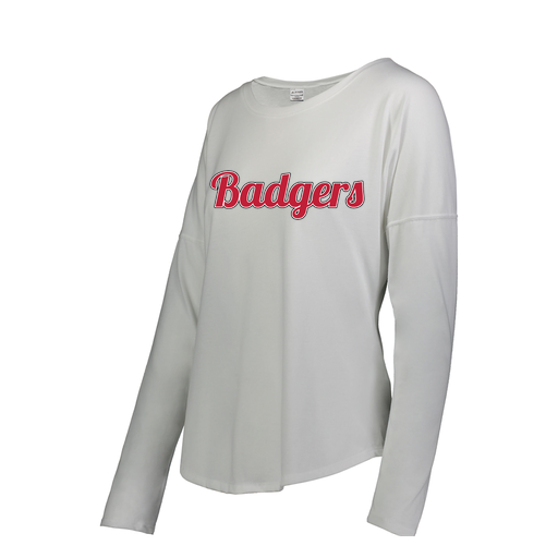 [3077.005.S-LOGO3] Ladies LS Ultra-blend T-Shirt (Female Adult S, White, Logo 3)